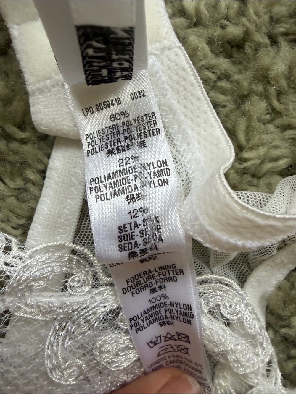 La Perla White Sheer Lace Unlined Underwire Bra - Picture 7 of 8